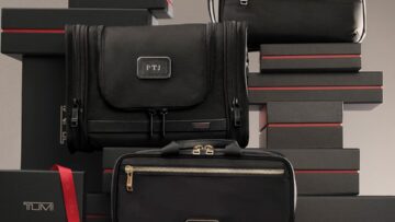 TUMI-Holiday-Gifting-Campaign-2024_Alpha-Hanging-Travel-Kit-in-Black_Voyageur-Small-Madeline-Cosmetic-in-Black_Gold_Alpha-Bravo-Response-Travel-Kit-in-Black.jpg